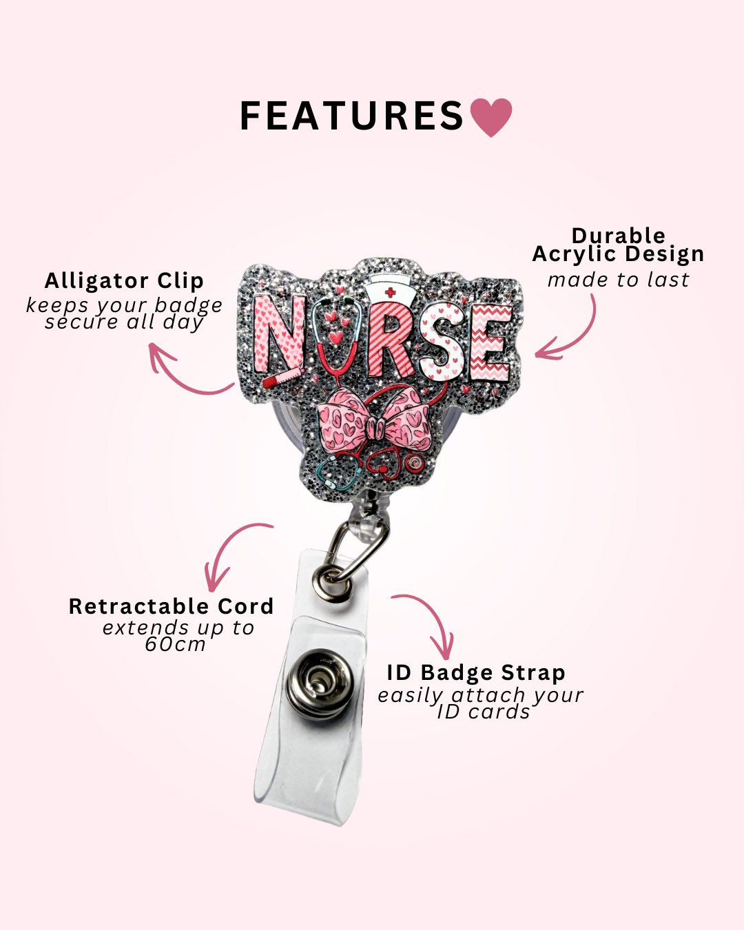"NURSE" Badge Reel