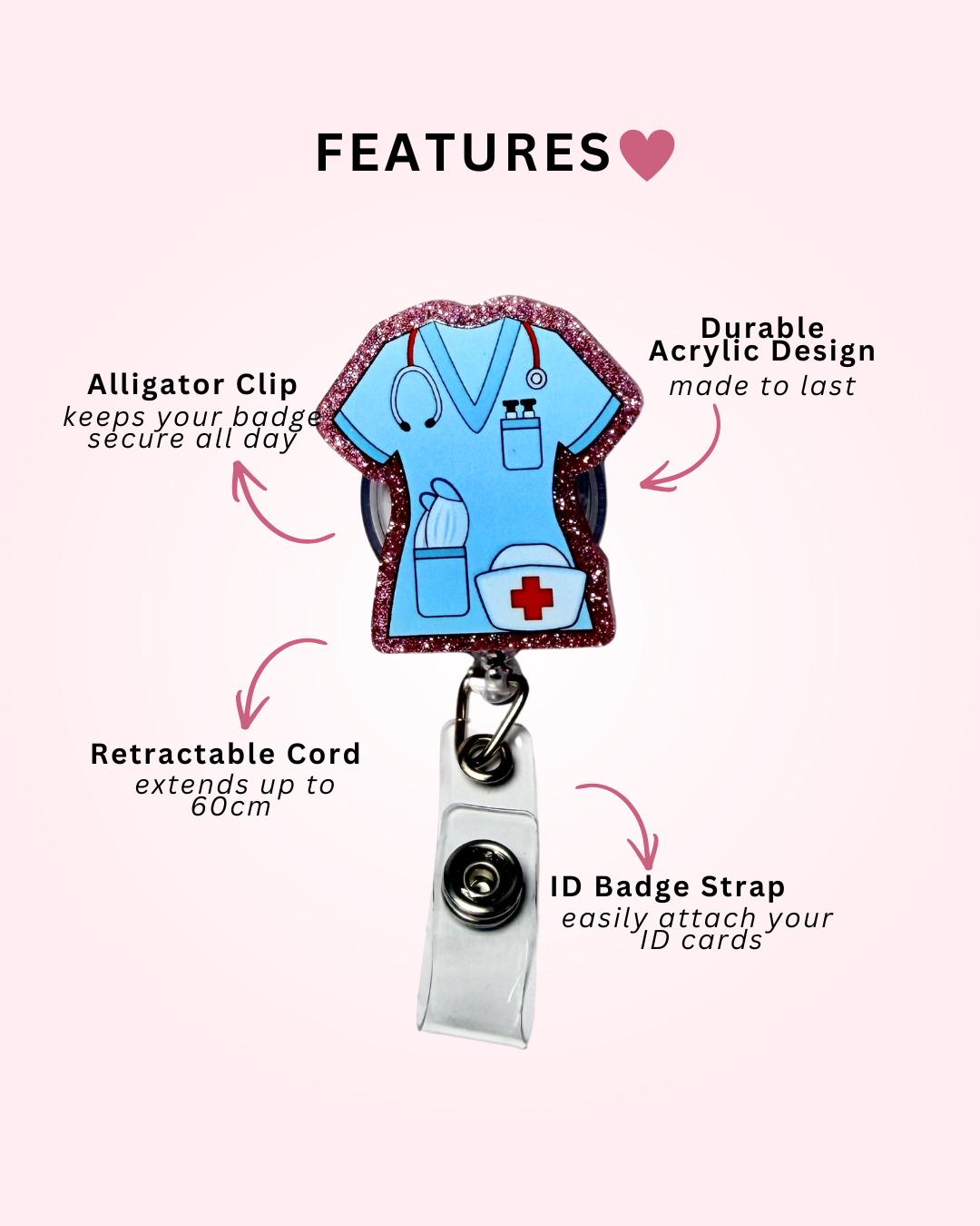 Blue Tunic Badge Reel